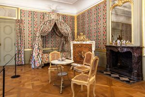 Schloss und Schlossgarten Schwetzingen, innen, Schlafzimmer Carl Theodor